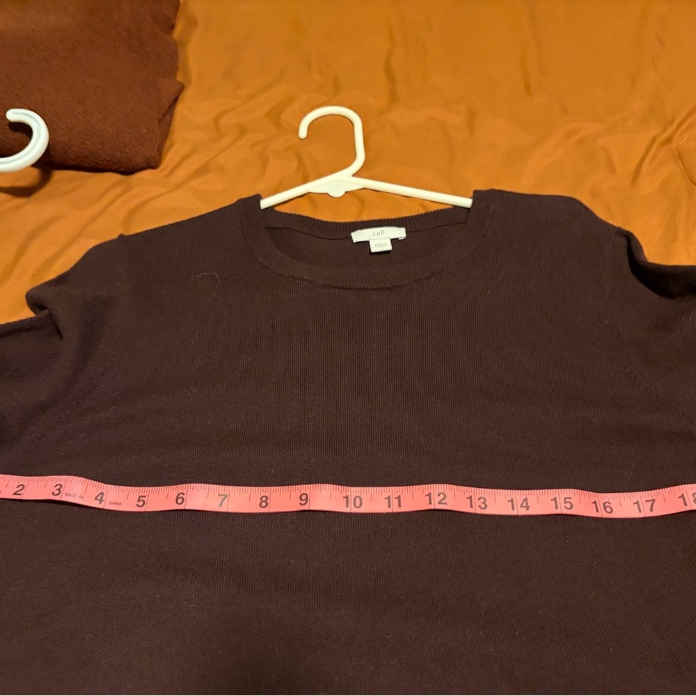 J. Jill Rich burgundy Long Sleeve Sweater Dress - Picture 4 of 5